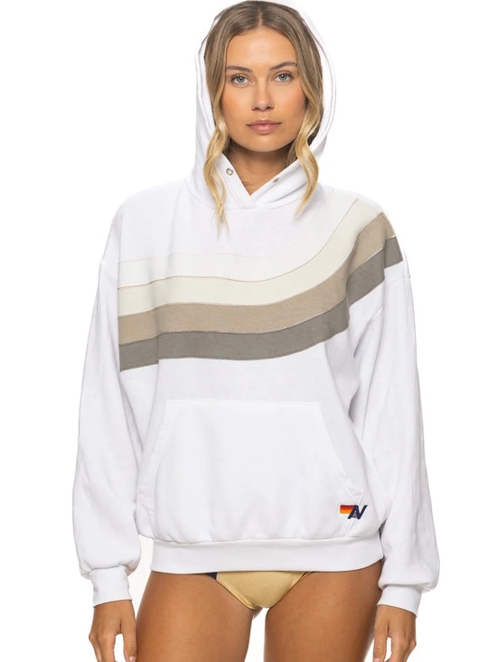 Aviator Nation Tops - Aviator Nation Wave Hoodie with Neutral Wave Stripe - Brand New XS